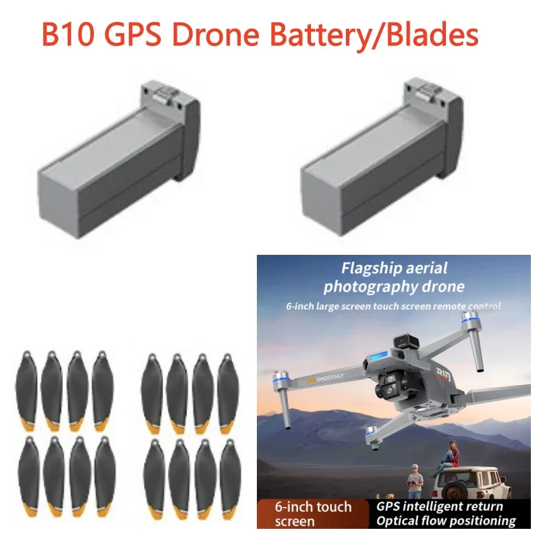B10 GPS Drone Battery  /Propeller B10 RC Drone Original Accessories B10 Screen RC Dron Battery 7.6V 4500MAH Blades B10 Dron Toy