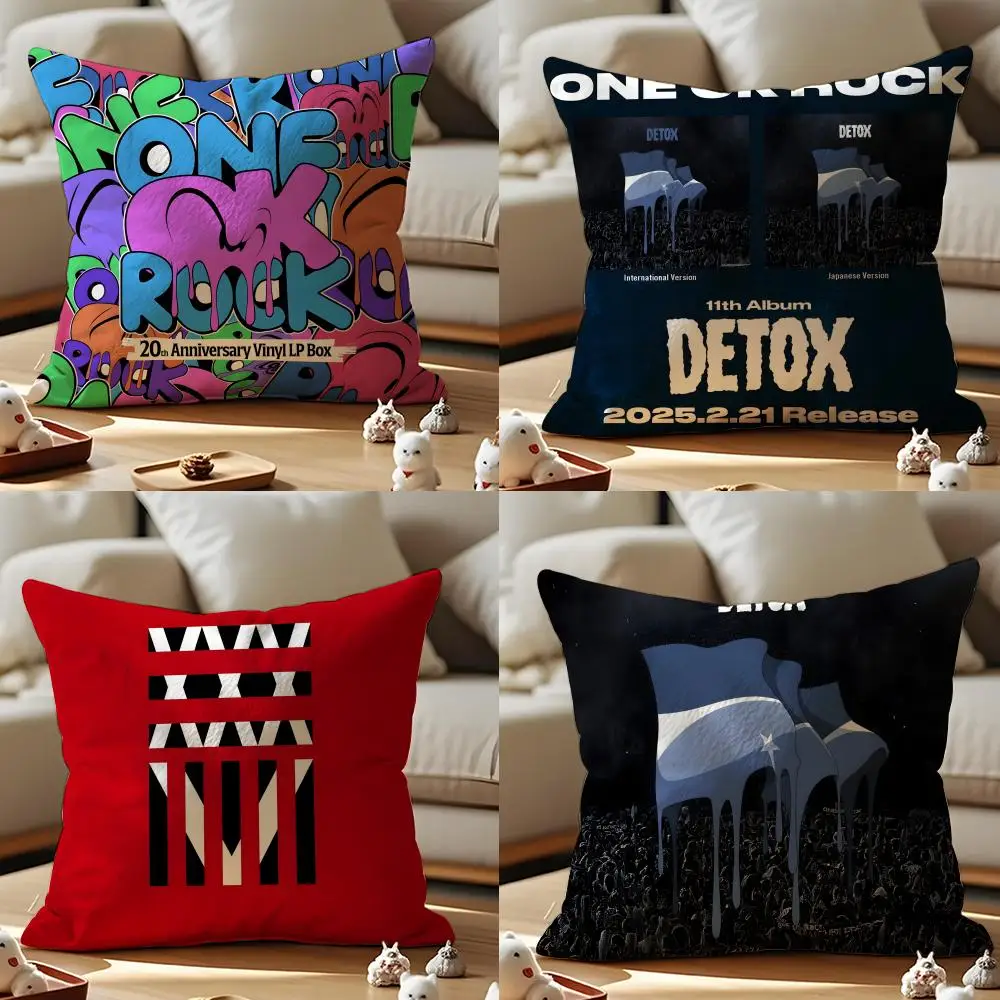 O-O-ONE OK ROCK BAND Kissenbezug, Muster, bedruckter Kissenbezug für Wohnzimmer, Sofa, Kissenbezug und Schlafzimmerdekoration
