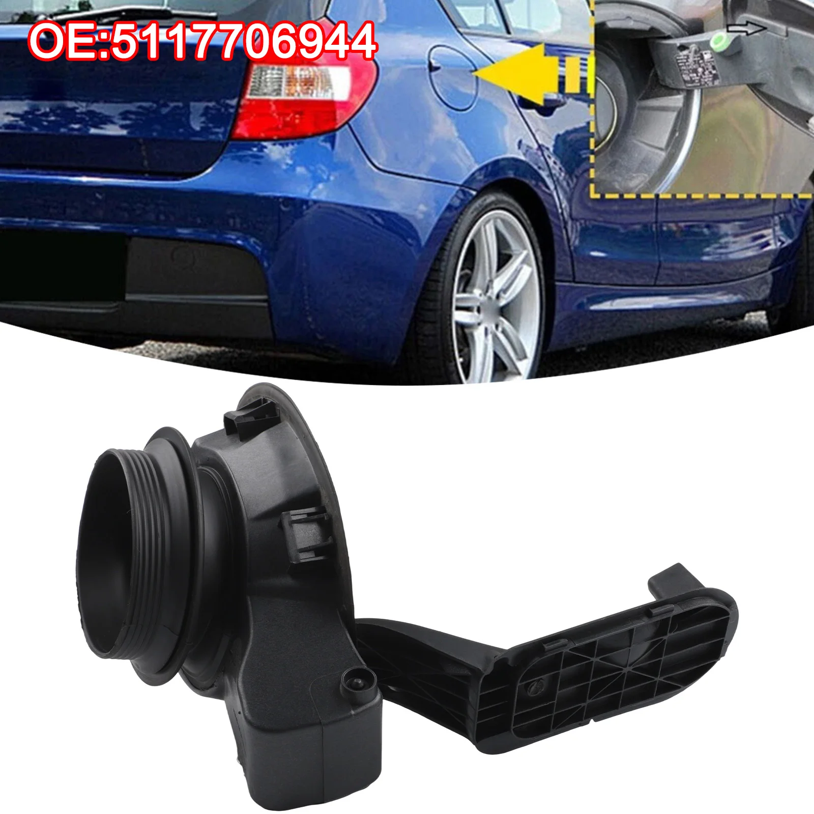E87 E81 Cover Fuel Filler Flap Engine Care Vehicle Maintenance Plastic Material Robust Construction For 1 Series