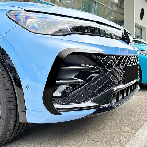 For Volkswagen  Tiguan MK3 Rline 2024+ Car Front Wind Knife Spoiler Grille Grill Air Knife Fog Lamp Light Trim Cover