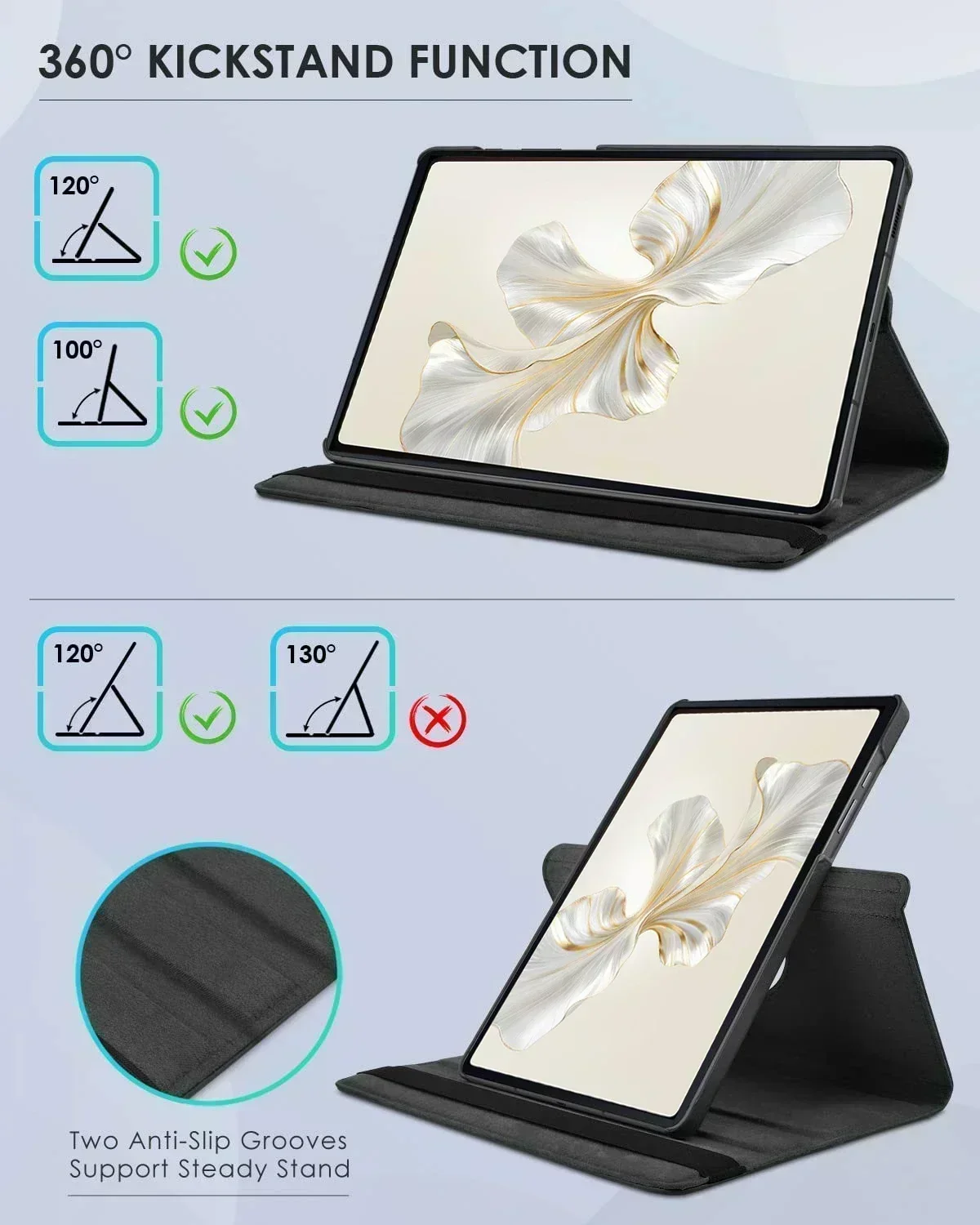 Funda giratoria 360 para Huawei Honor Pad 9 12,1 pulgadas 2024 funda con soporte Funda de cuero PU para Honor Pad 9 HEY2-W09 funda de HEY2-W19