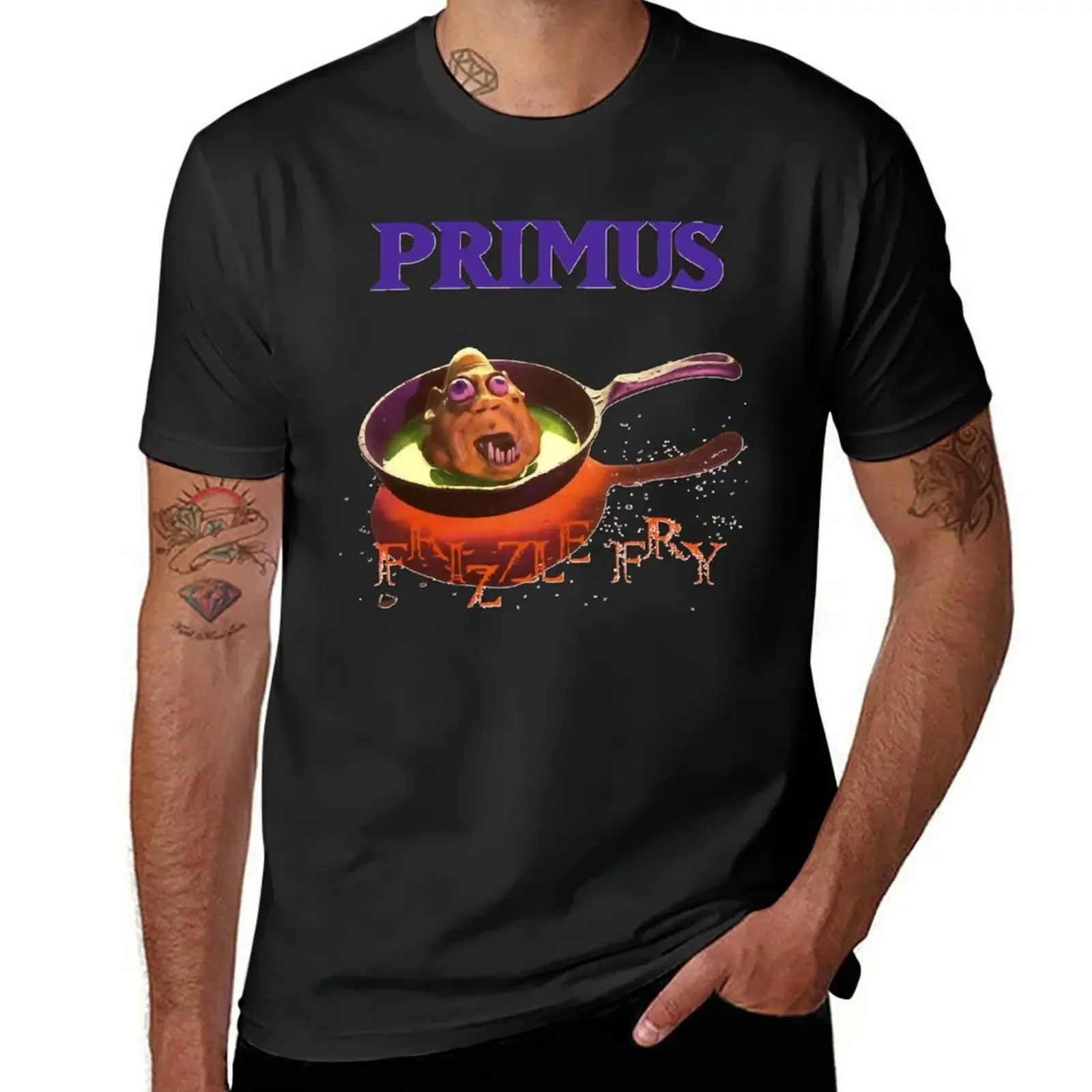 

primus-frizzle-fry---Classic- T-shirt Boys Whites For A Boy Graphics Quick Drying Mens Tall T Shirts