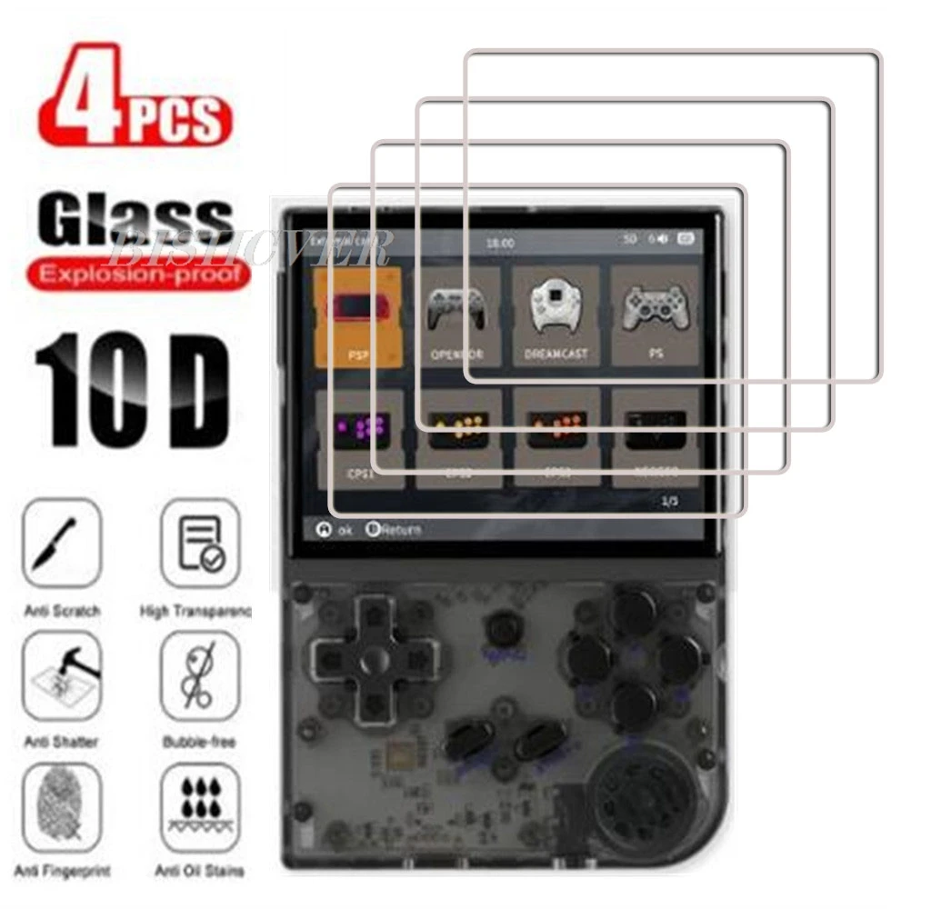 4Pcs Tempered Glass FOR Anbernic RG35XX 3.5