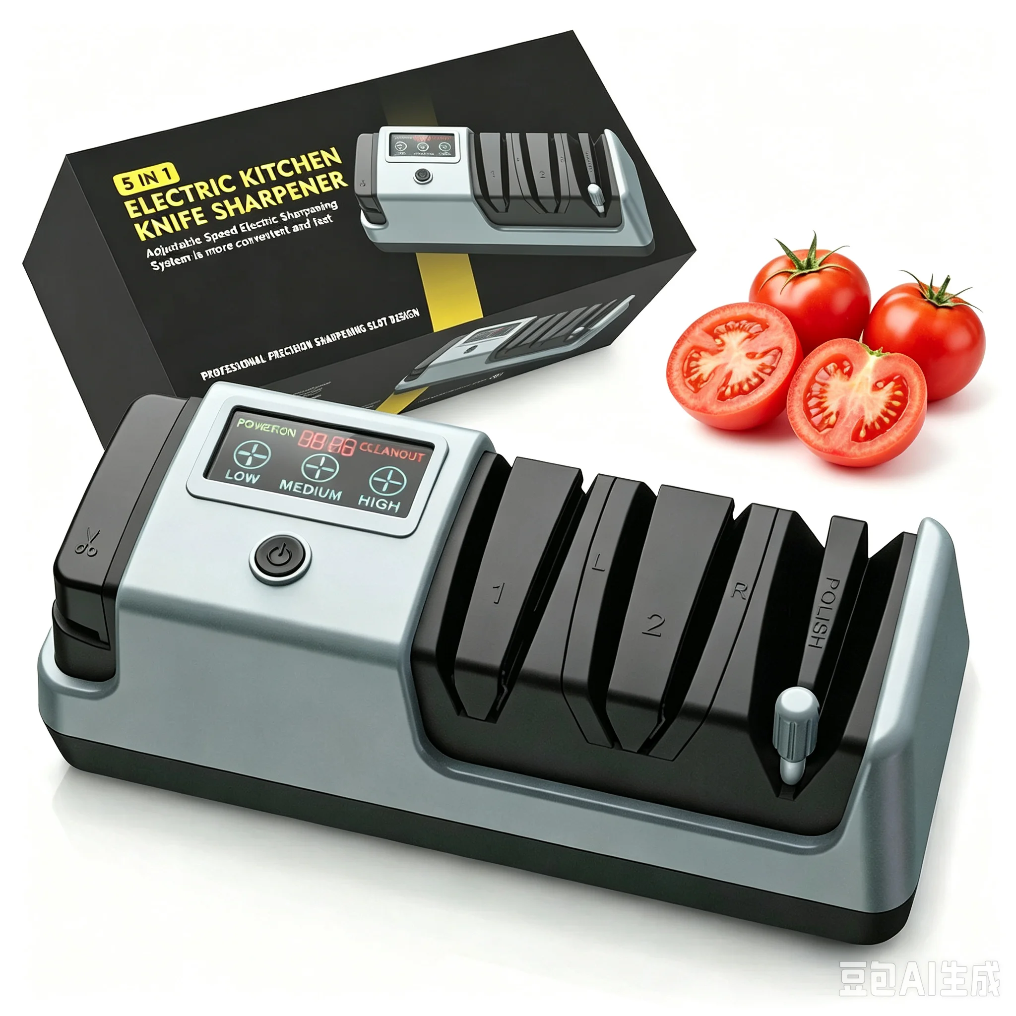 Kitchen Gadgets Electric - Multifunctionele 5-in-1 elektrische messenslijper - 3