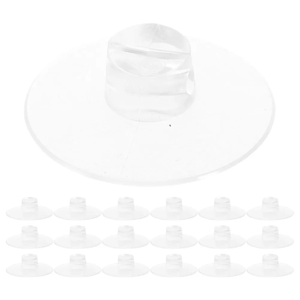 30Pcs Cable Suction Cups Transparent Wire Clips Flat Top Open Clip Cord Organizer Strong Adhesion Wire Holder Kitchen Bathroom