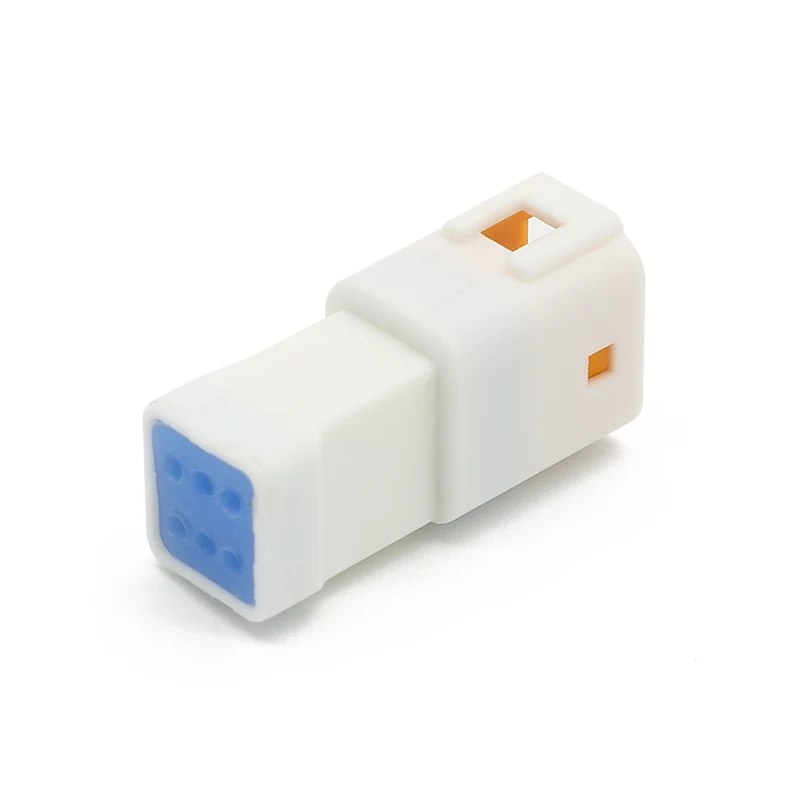 06T-JWPF-VSLE 6 حفرة الذكور دراجة نارية وموصل سيارة صغير مقاوم للماء الأسلاك تسخير موصل قابس محطة SWPT-001T-P025