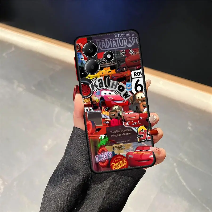 Custodia morbida per Xiaomi Redmi Note 10s 11 12 13 Pro Plus 12S 9s 14 Pro 11s Lightning McQueen 95 Cars Placcatura
