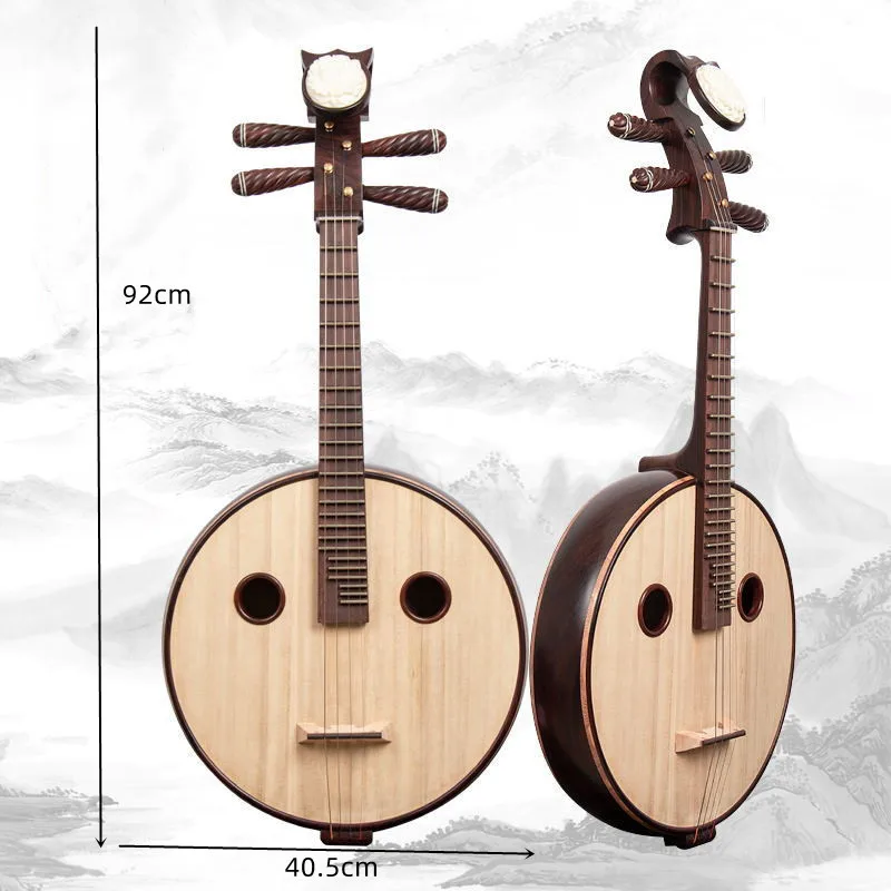 آلة موسيقية تقليدية صينية عالية الجودة من خشب الأبنوس ZHONGRUAN توصية الأداء الاحترافي