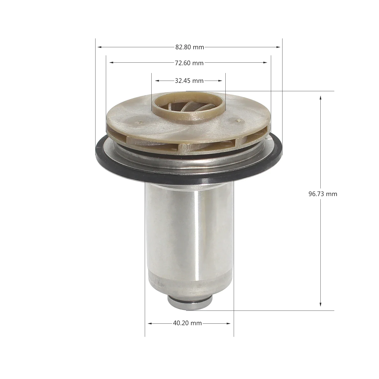 Gas Boiler Spare Part Water Circulation Pump Motor Rotor Water Leaves for Pump Apply to Power 63W~83W
