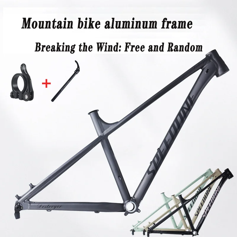 Mountain Bike Frame 27.5″ 29″ Hardtail Cyclocross Bike Frame AM Mountain Internal Wiring Disc Brake Aluminum Windproof Frame