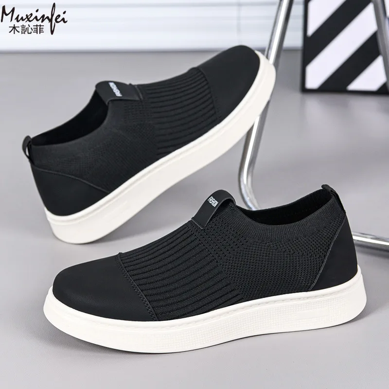 

New Le Fu Shoes for Men's Spring and Summer Mesh Canvas Breathable Casual Sports Shoes, Men's Trendy Versatile Board Shoes