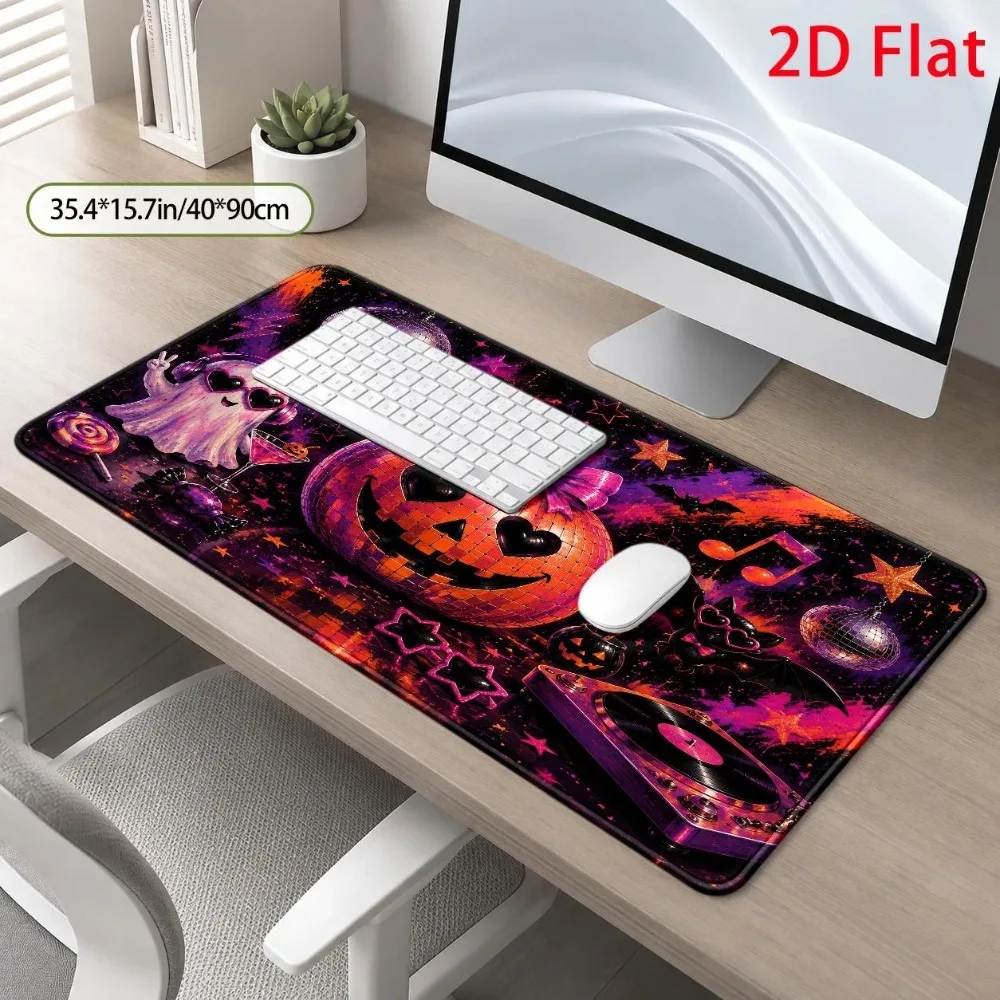 Retro Disco Ball Pumpkin Game Mouse Pad - Suitable for home offices and game room desks pc accessories tapis de souris
