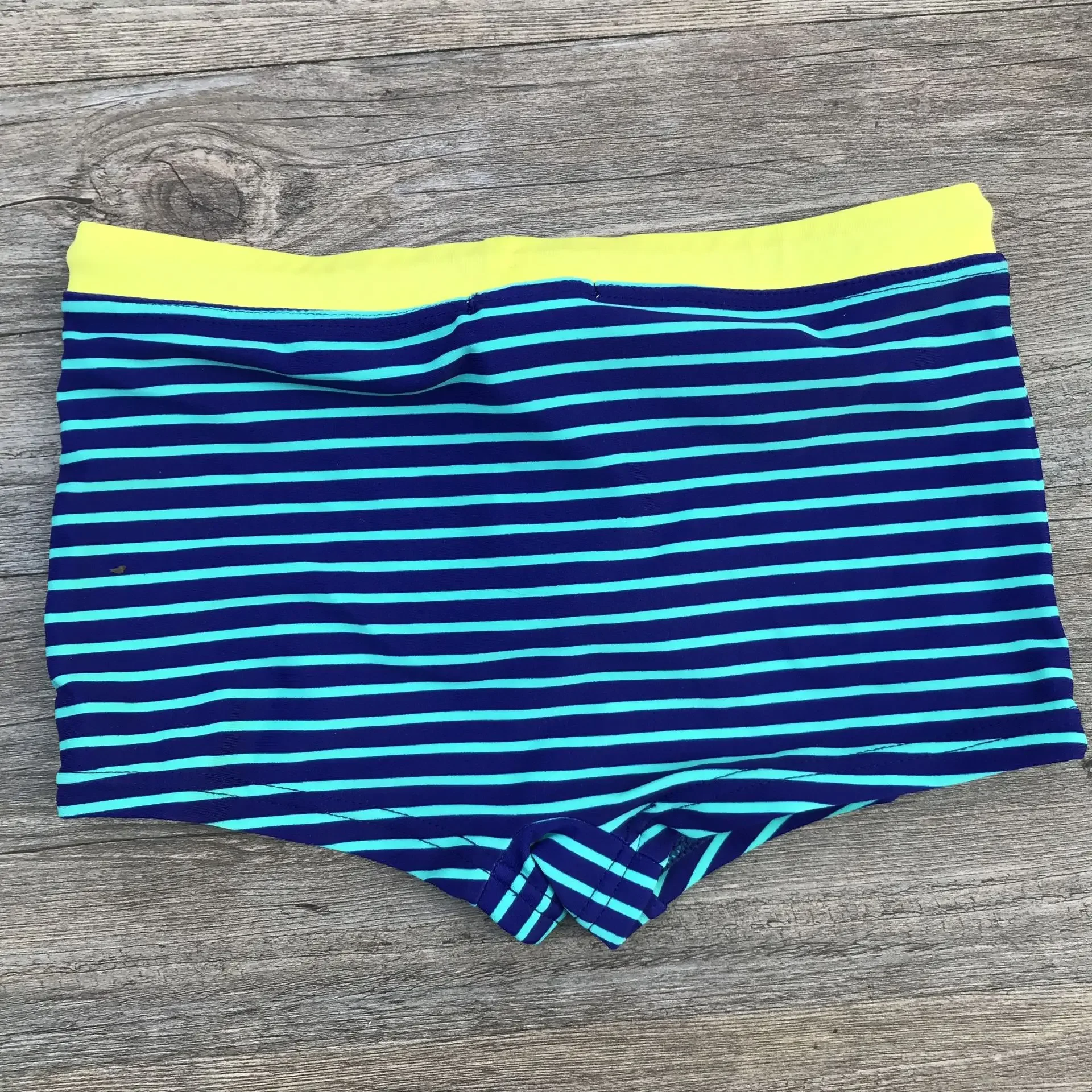 Calção de banho listrado para crianças de 2 a 12 anos, para meninos, shorts de praia, novo design