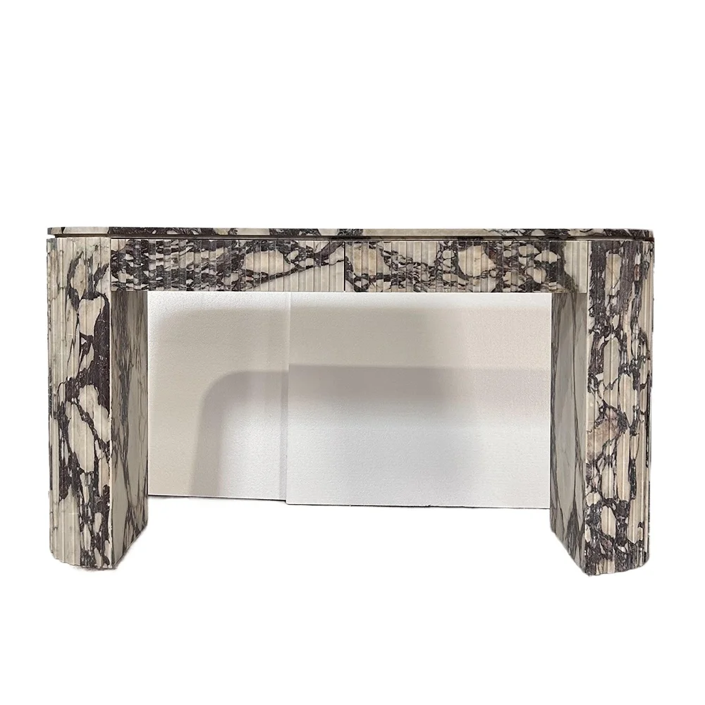 

Современная роскошная консоль Caracatta Viola с фиолетовым мрамором для гостиной