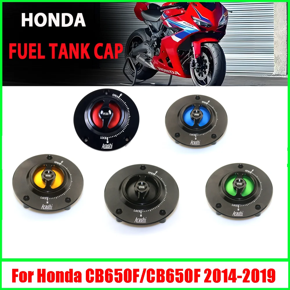 

Motorcycle Oil Fuel Tank Gas Cap Cover Keyless For HONDA CB650R CB650F CBR1000RR GROM125 MSX125 CNC Aluminum Accessories