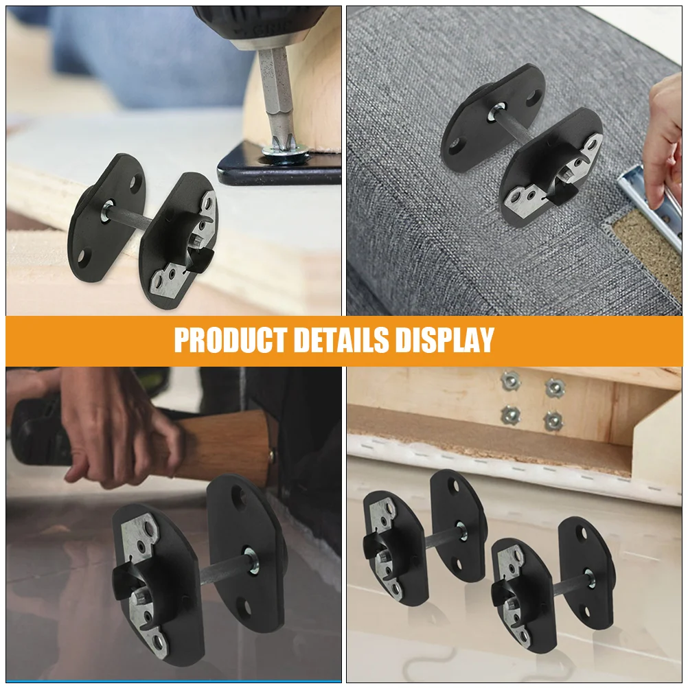 2 Sets Sofa Connector Sectional Couch Connectors Stitching Combination Joints Snap Iron Pe for
