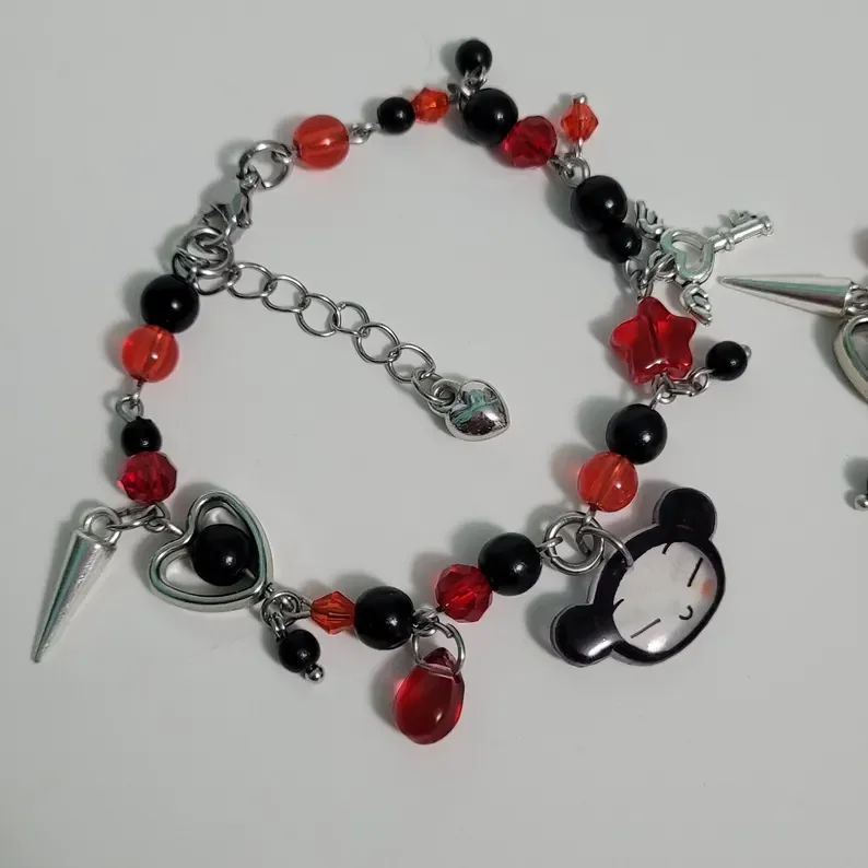 Pucca & Garu matching beaded bracelet