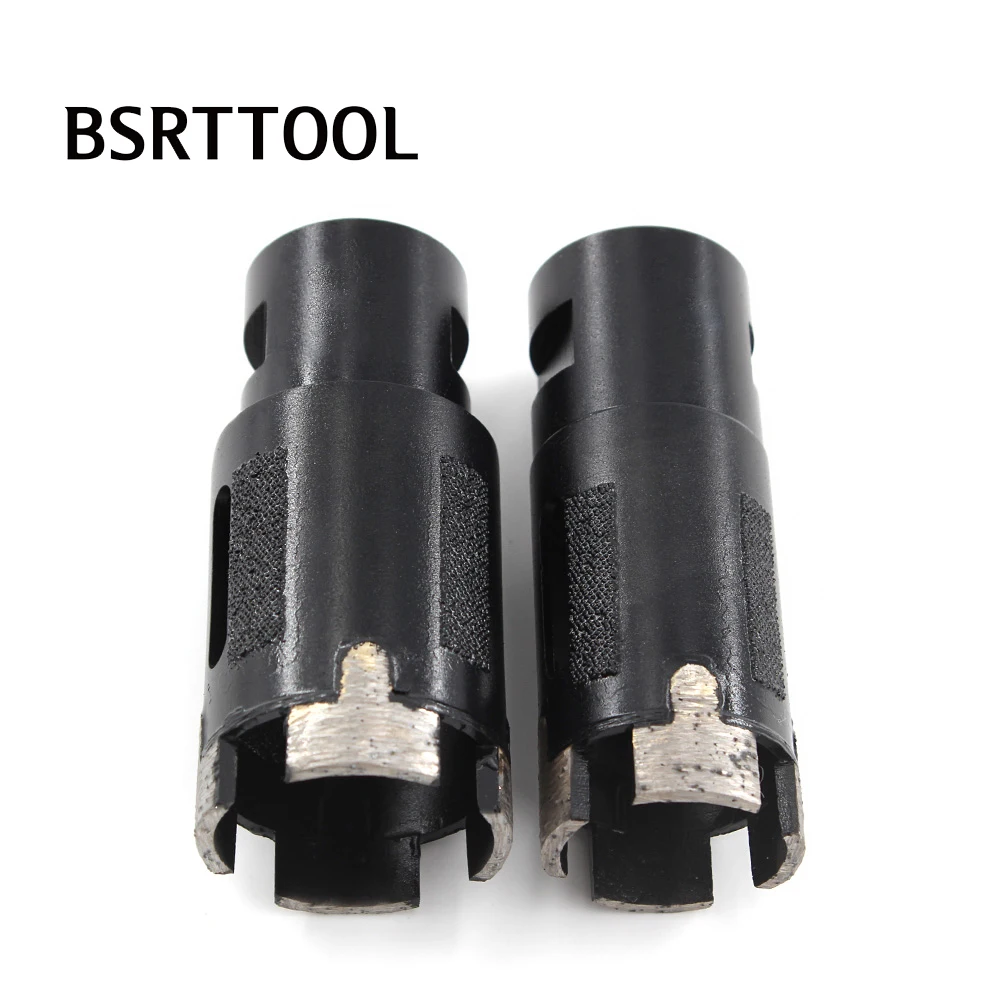 Bsrttool Seco Diamante Perfuração Núcleo Bits Cortador de Cerâmica Telha 14 811 Rosca para Granito Mármore Concreto Pedra Broca Ferramenta