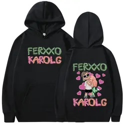 Karol G Feid Ferxxo Grafische Hoodies Mannen Kleding Mode Esthetische Vintage Sweatshirts Casual Oversized Pullover Streetwear