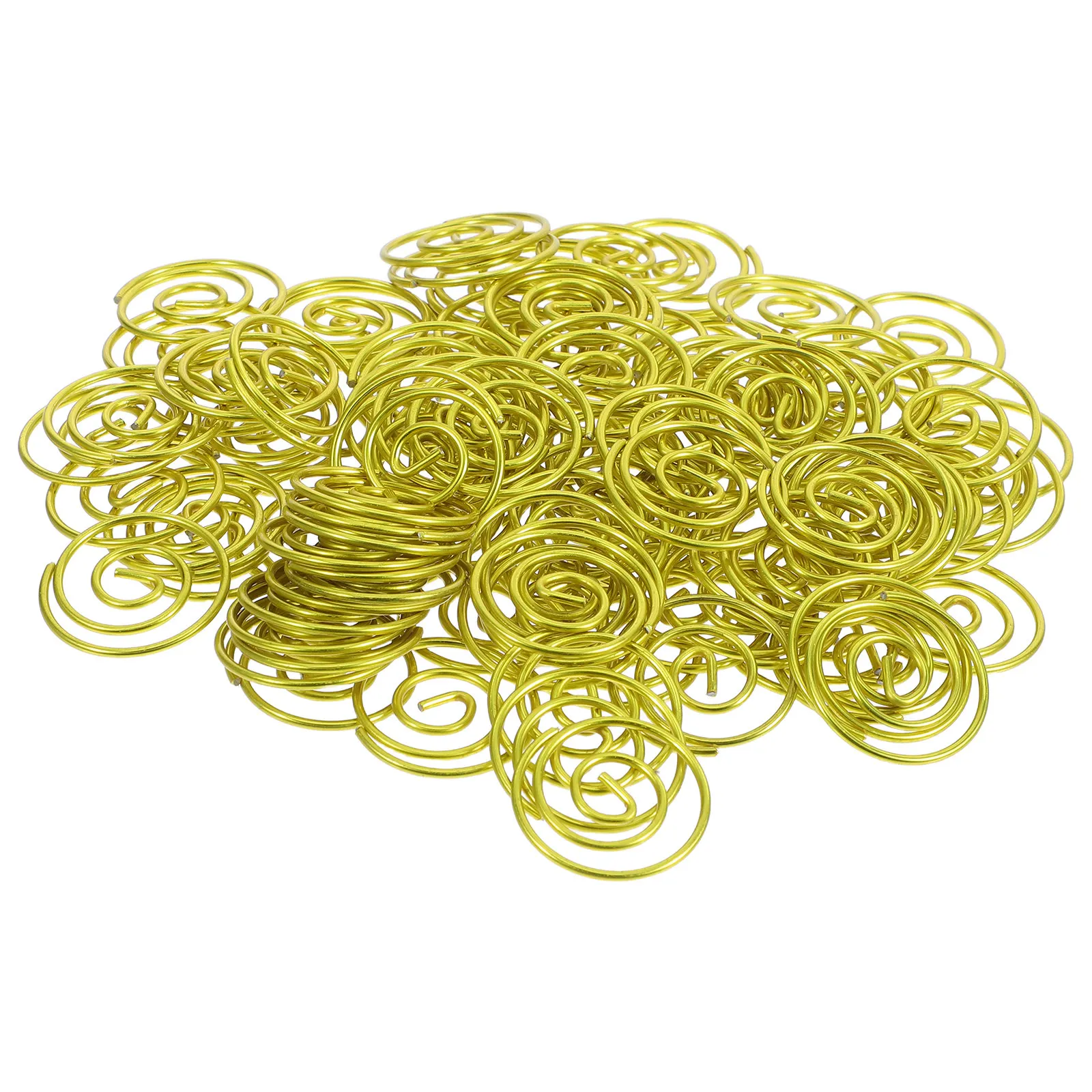 

100Pcs Round Metal Paper Clips Compact Circular Sorting Clamps for Documents Files Planners Bookmarks Desk Organization