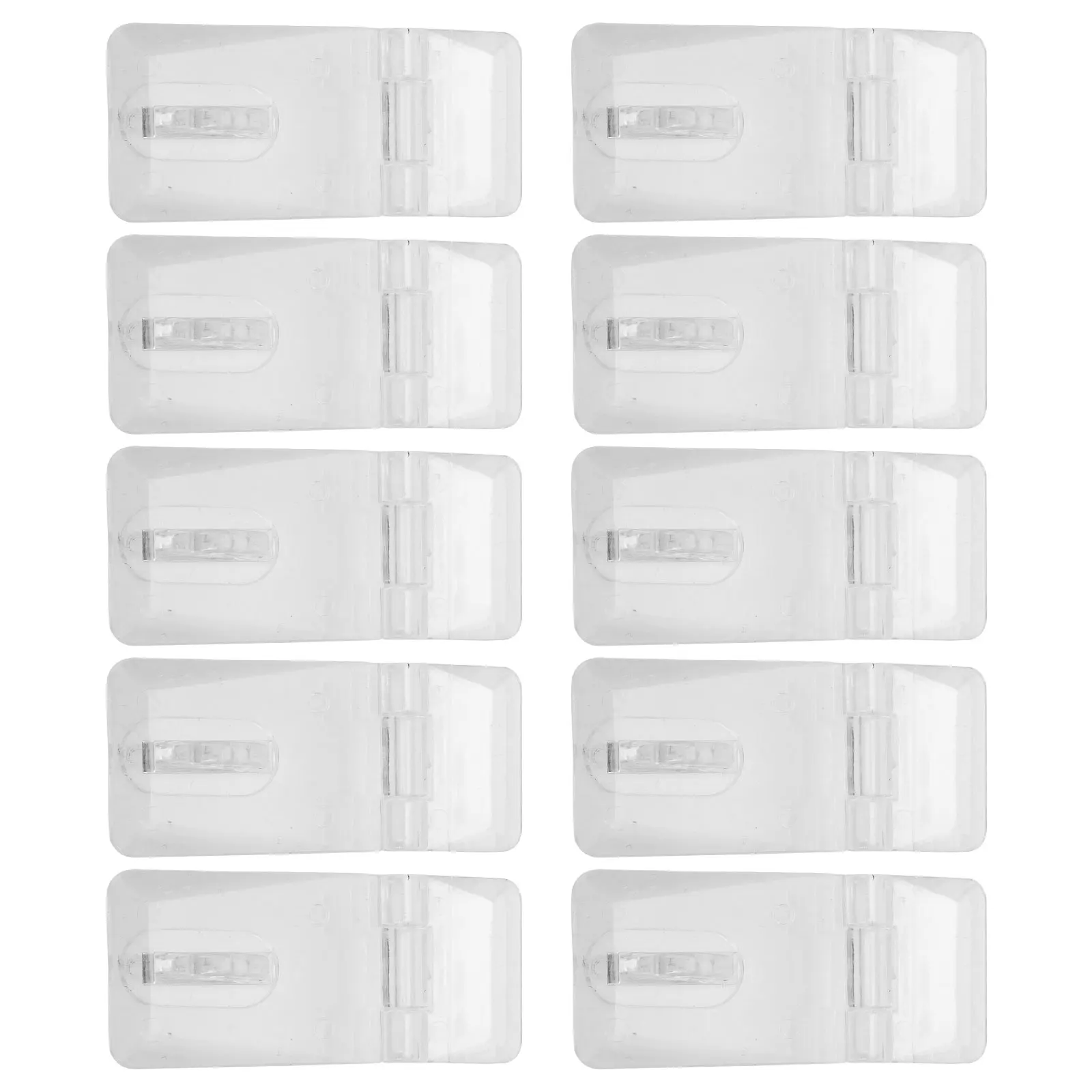 

20 set Acrylic Bag Lock Buckle Clear Hinge Hasp Transparent Plastic Padlock Latch Durable Storage Box Suitcase Security Fastener