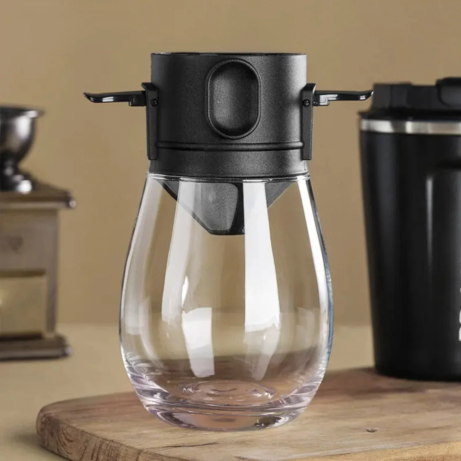 Coffee Filter Portable Stainless Steel Tea Funnel Reusable Infuser Dripper Drip  Office Outdoor Travel