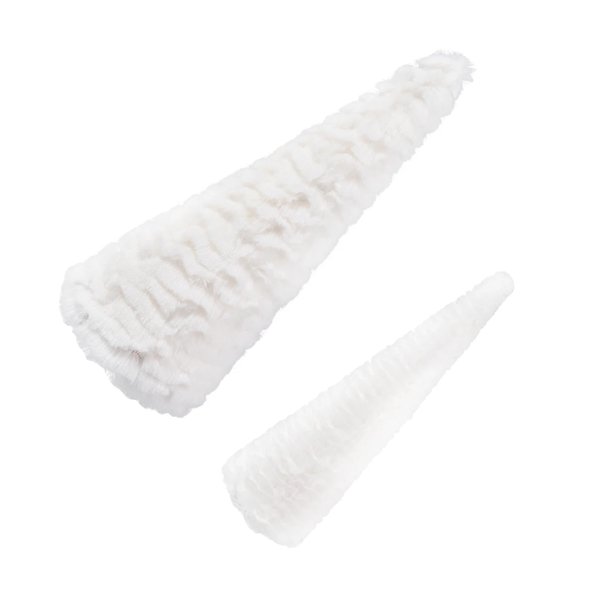 

2pcs Pure Tree Desktop Decorations Snowflake Flannel Home Adornment Office Xmas Ornaments All White Festive