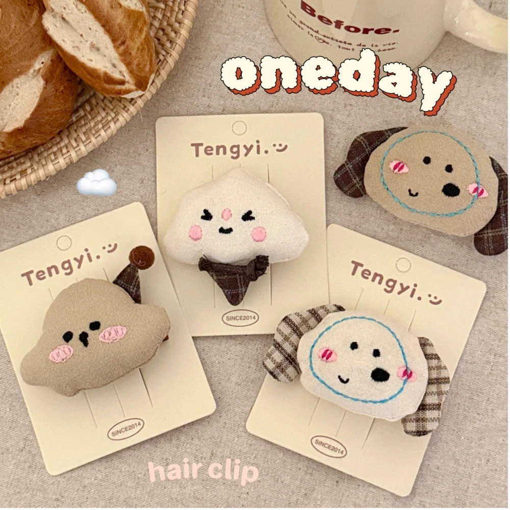 2025 الاتجاه الجديد الكرتون الكلب سحابة الآيس كريم مشبك شعر طالب لطيف بطة فاتورة كليب حفلة Kawaii إكسسوارات الشعر هدايا بالجملة #6