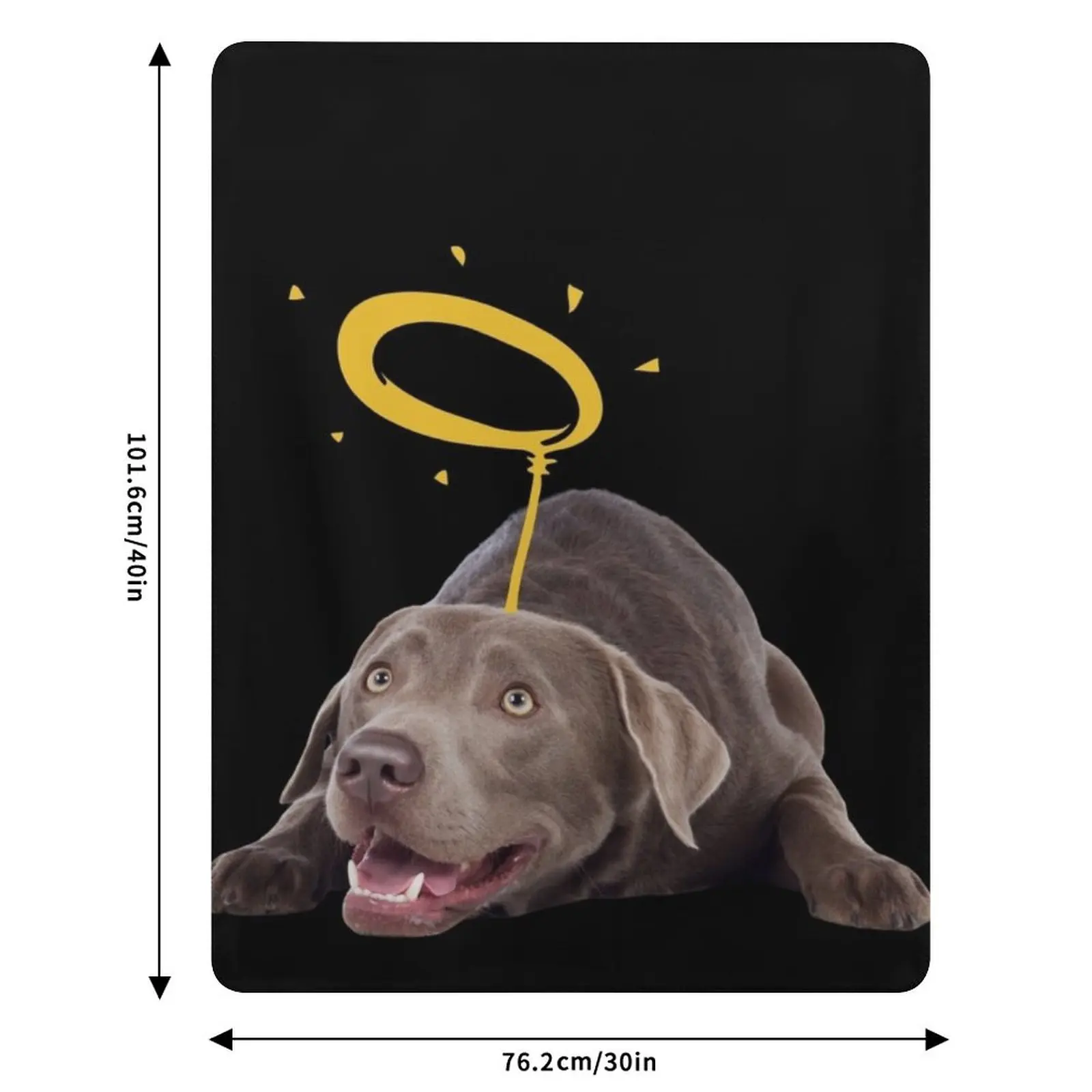 Angel Silver Lab Puppy National Dog Mom Day Throw Blanket Soft Big for sofa Quilt Stuffeds Blankets