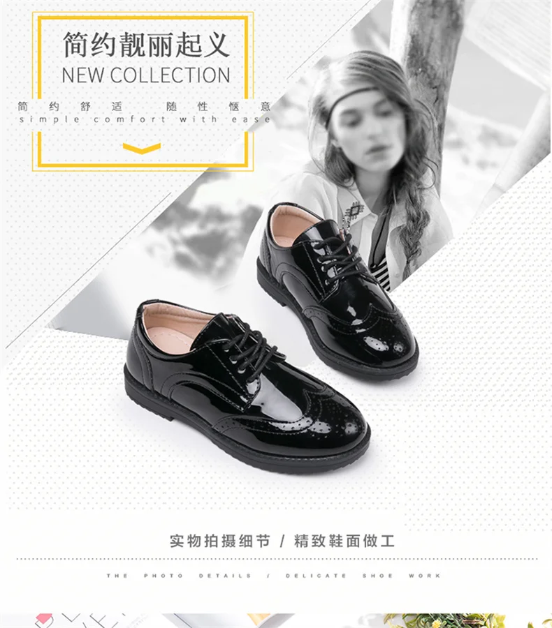 Zapatos infantiles para niños, zapatos de cuero genuino para niños, boda, espectáculo escolar, zapatos planos, mocasines
