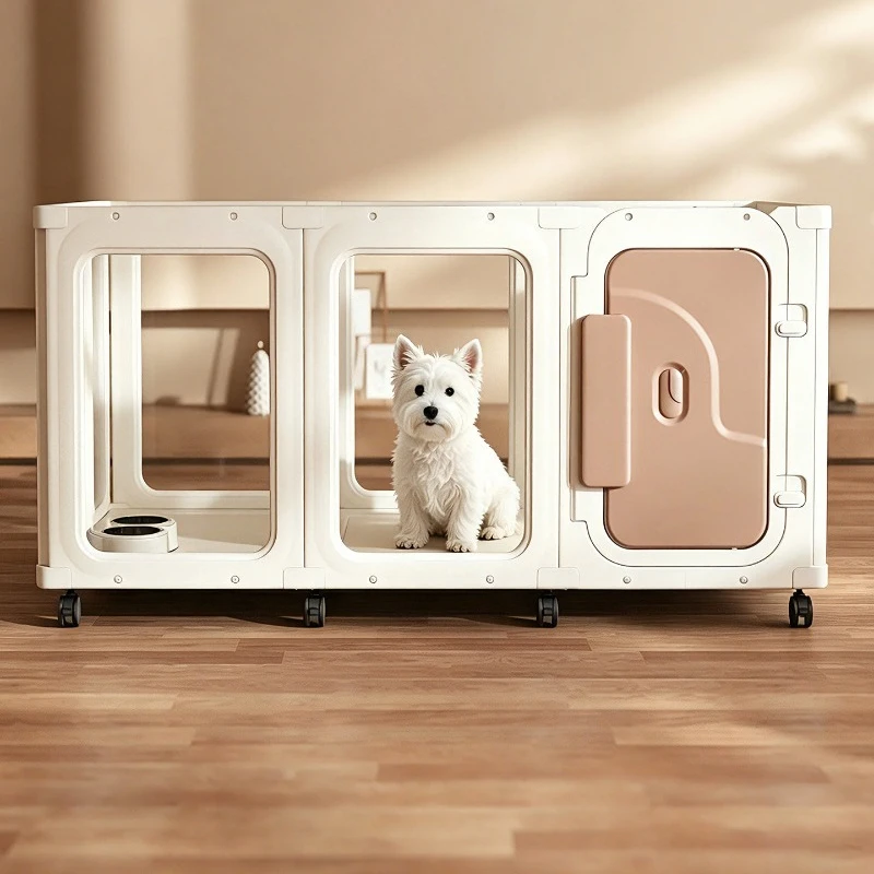 Parque infantil circular extensible para perros, valla modular para interiores, equipo y accesorios para perros, suministros para mascotas