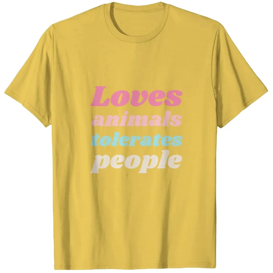 Animal Lovers and Tolerant People Call for Slogan Style Colorful Printed T-shirts Suitable for Both Men and Women