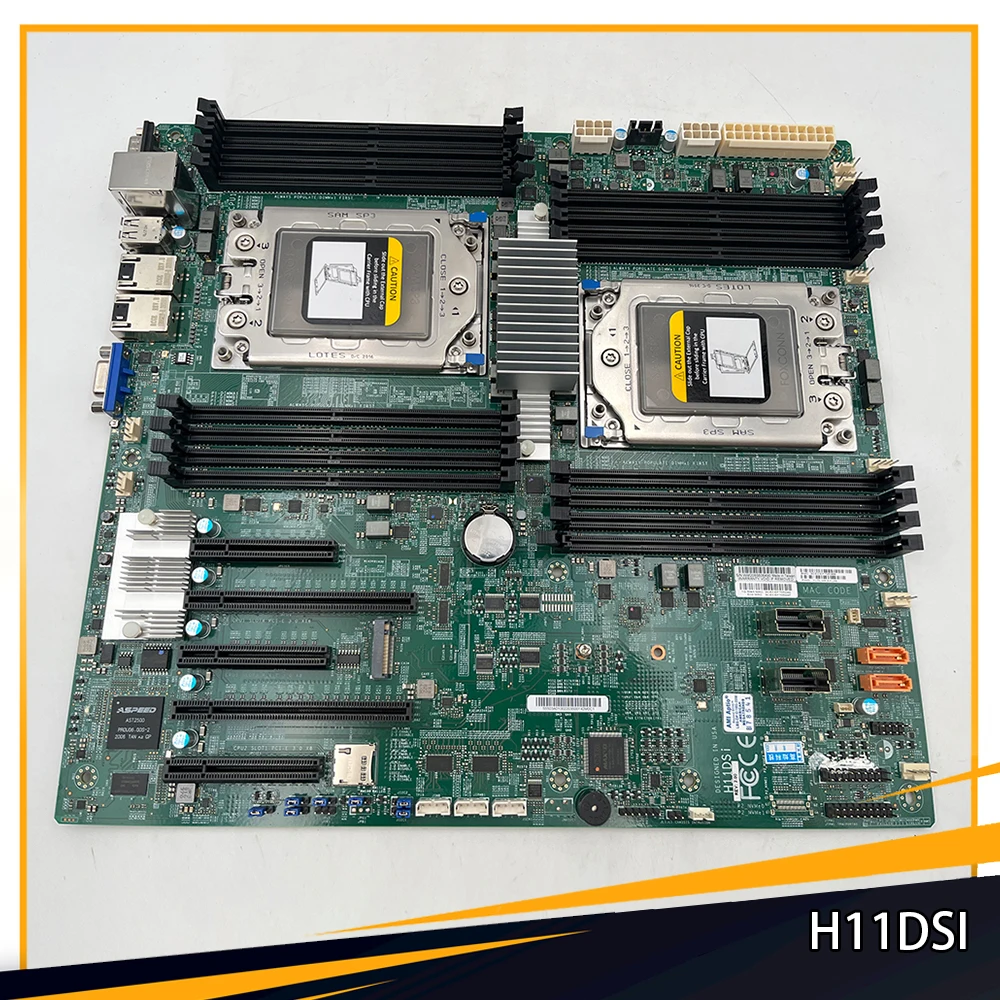 For Supermicro H11DSI IPMI M.2 E-ATX Support 7542 7702 7742 Server Motherboard