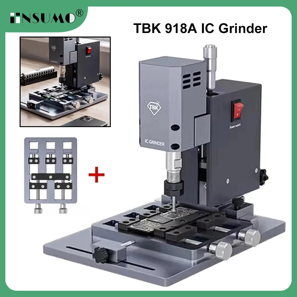 

TBK 918A Intelligent Chip Touch IC Positioning Polisher with Position Fixture for Macbook Phone RAM CPU Motherboard Repair Tool