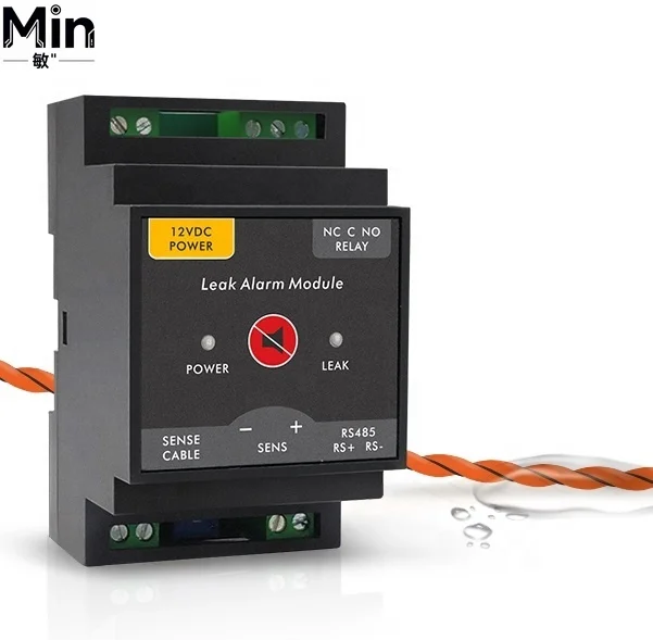 Rs485 Output Positioning Water Leak Detection Main Unit System Fuel Cable Leak Sensor for Laboratory Industrial Monitoring