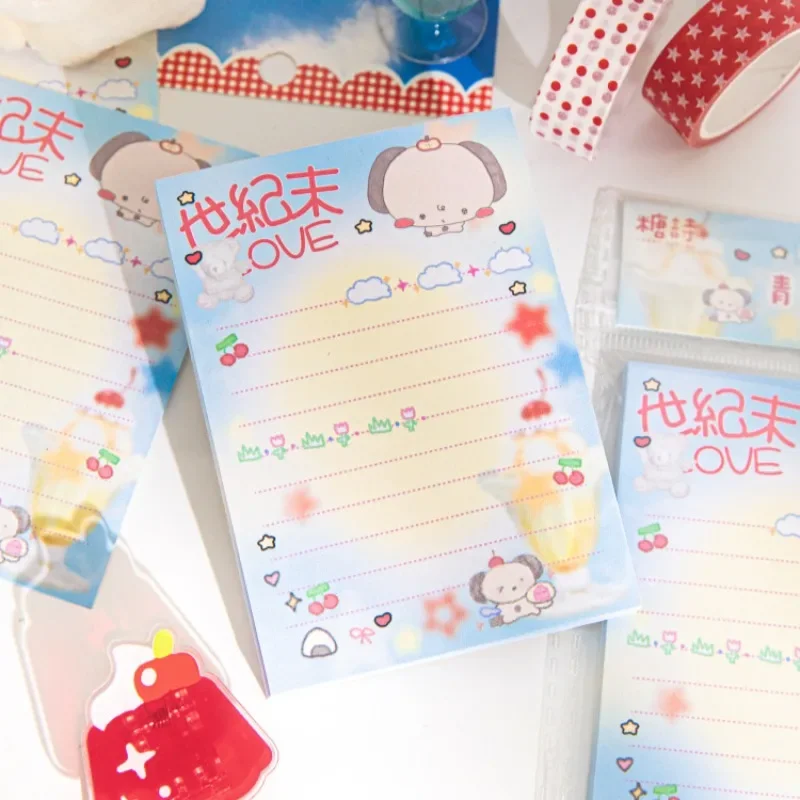 50 Sheets Cute Japanese Old-fashioned Style Memo Pads Message Paper Journal DIY Base Material Notepad School Stationery