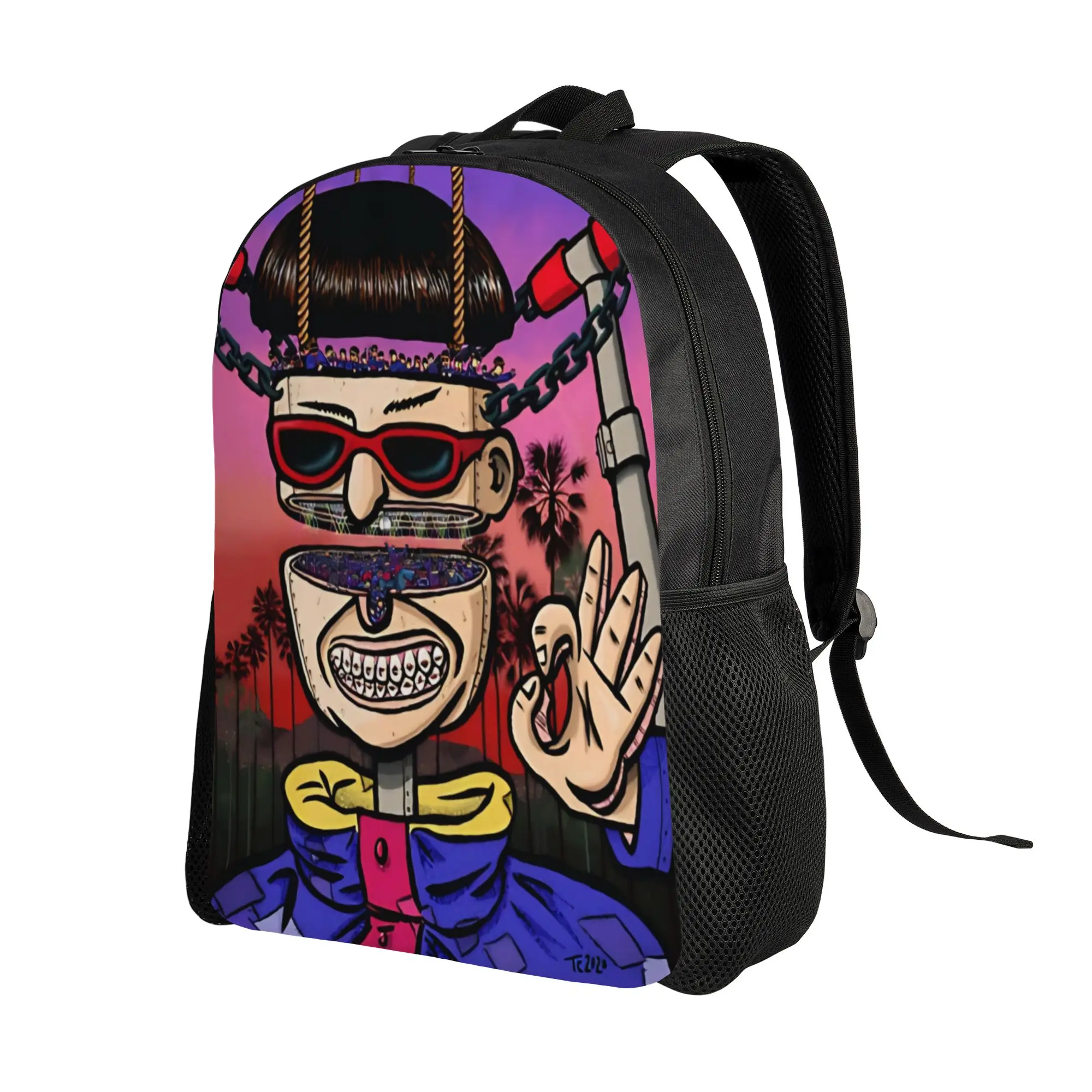 Retro Pop Oliver Tree RIP Backpack for Men Women Teenage High School Hiking Travel Daypack  Laptop Canvas Bags Sports