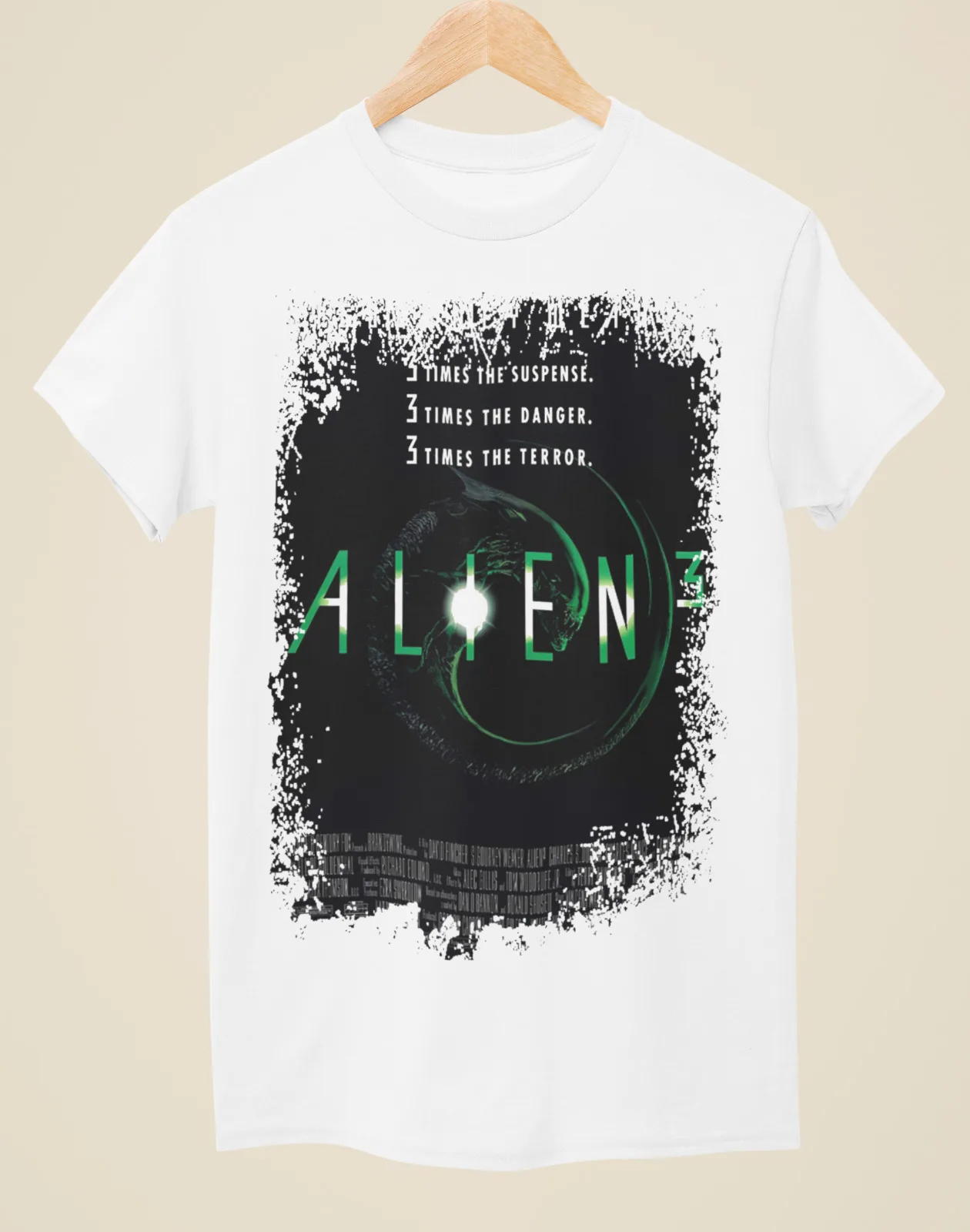 

Alien 3 - Movie Poster Inspired Unisex White T-Shirt