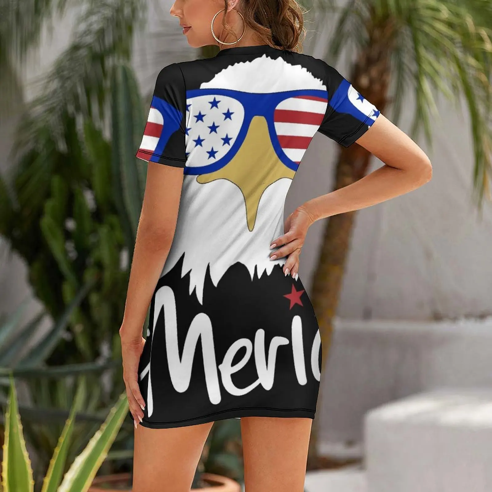 4th of July Patriotic - 'Merica Apparel and Gifts Short Sleeved Dress dresses for woman 2024 summer dress daily