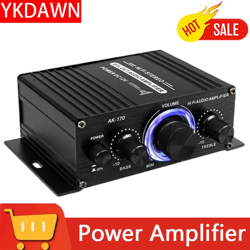 

YKDAWN High Quality Amplificador Karaoke Video Speaker Aluminum Remote Amplifier Amp For Music Stage Ktv Indoor Desktop Ceiling