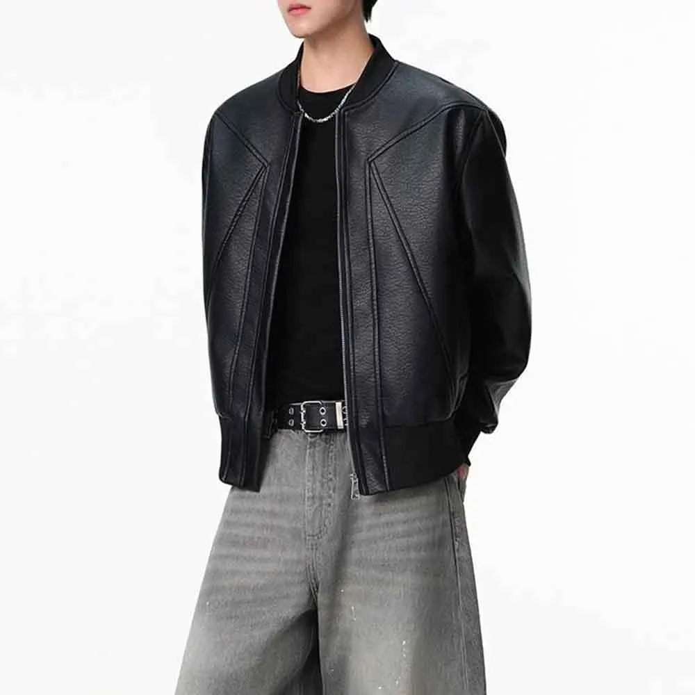 Mens Autumn Denim Jacket Rivets Deconstructed Jacket Streetwear Fashion Outdoor Versatile Retro Tops Men'S Clothing 2025 New