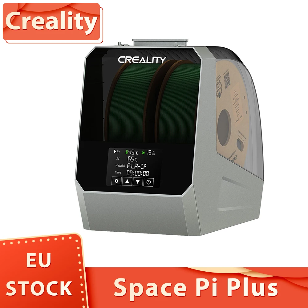 Creality Space Pi Plus Scatola per essiccatore a filamenti, capacità 2 rotoli, riscaldamento ad aria calda PTC a 360 gradi, timer 48 ore, touch screen LCD