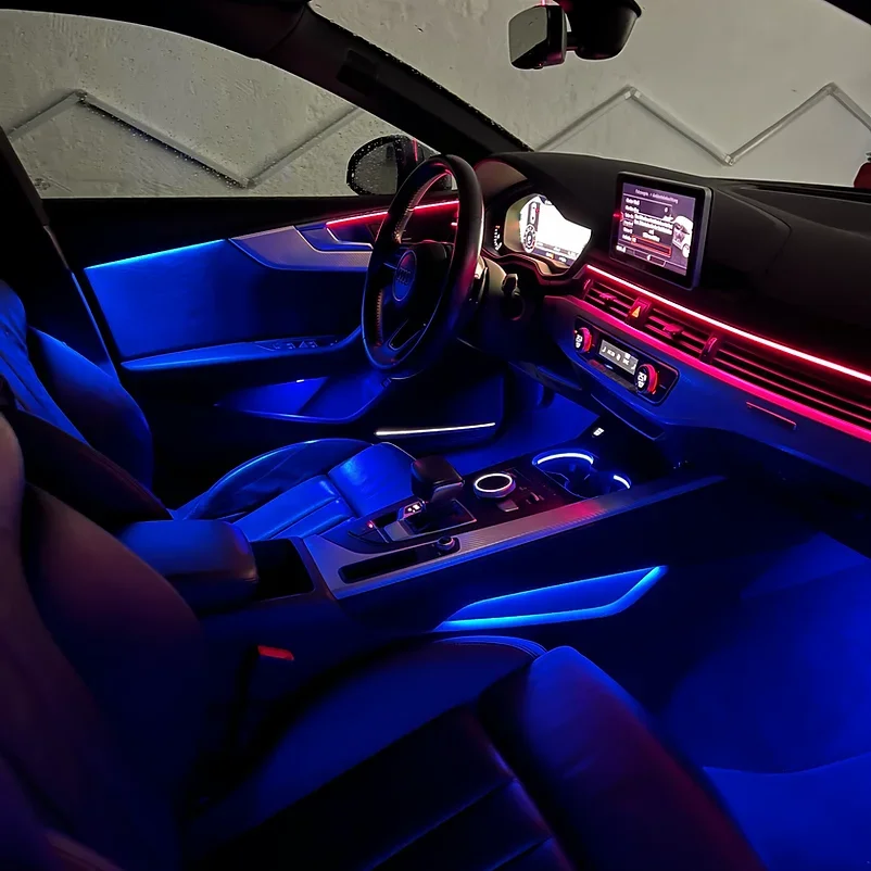 Interior Ambient Lighting System Auto Atmosphere Light Kits for Au di A4 A5 2017-2024 Easy Install Factory Direct