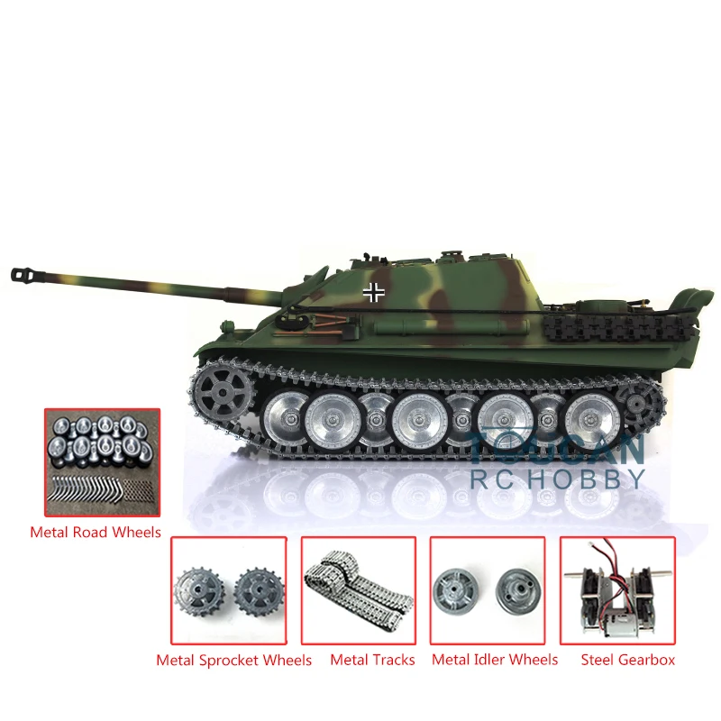 Heng Long 1/16 Skala RC Czołg Wojskowy 7.0 Customized Stug III 3868 3869 Metalowe Gąsienice Koła Toucan Gotowy do Zabawy Model Zabawek TH17423