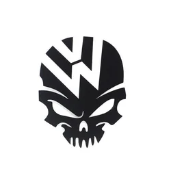 New Design Personalized Skull Car Sticker Badge Car Sticker Gas Tank Sticker Everyone Car Vinyl Decoration, 13cm