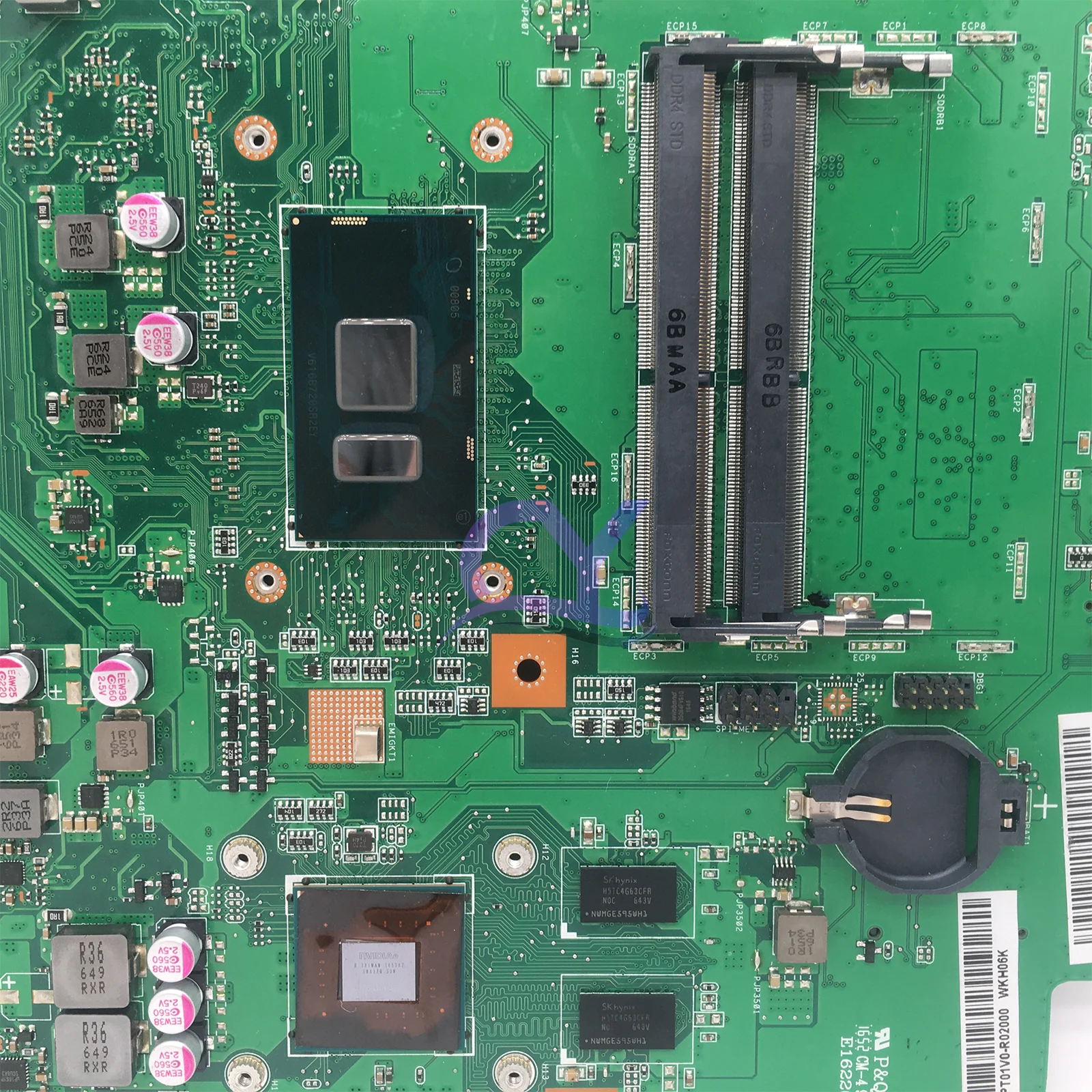 KEFU ZN241IC Mainboard For ASUS Zen AiO ZN241IC ZN241ICGK Motherboard all in one I3-7100 I5-7200U I7-7500 CPU GT940MX 100% Test image 6