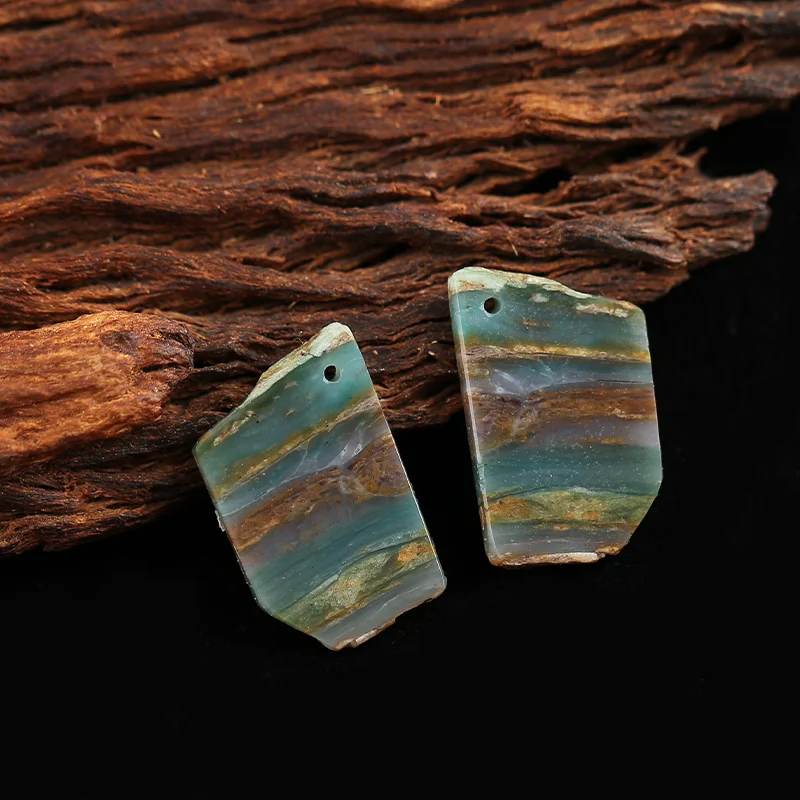 AAA+Artisan-Crafted Nugget Blue Opal Pendants Beads, Genuine Natural stones beads, Unique Stones for jewelry & DIY Earring Beads