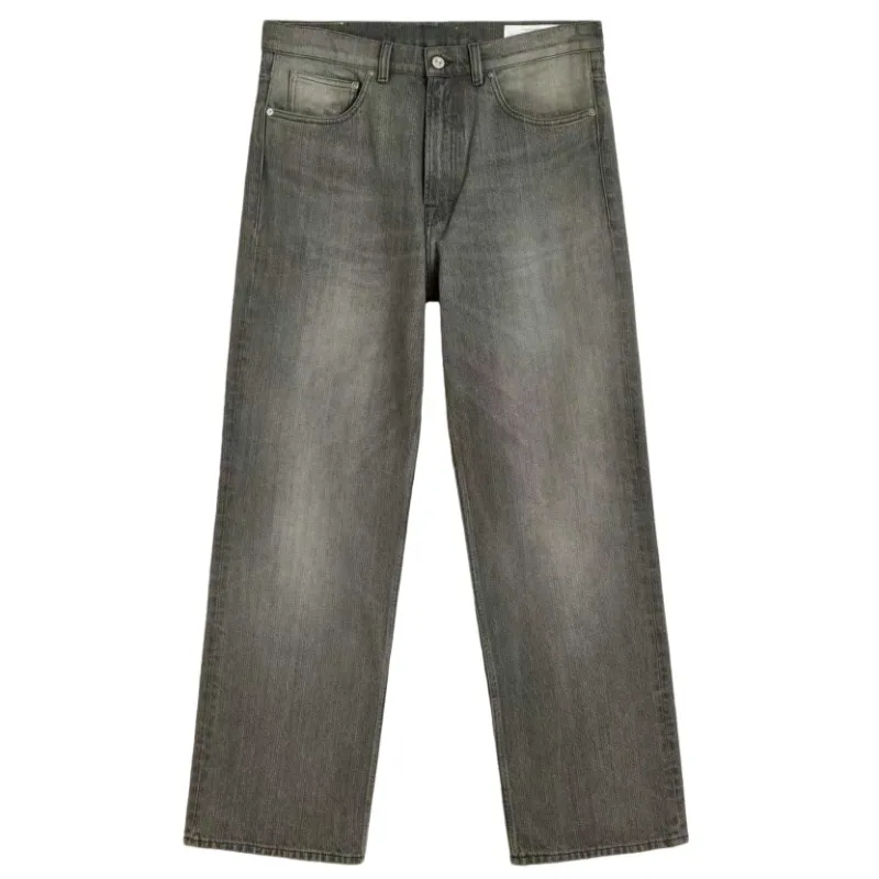 

High Street Our Legacy с текстурой бамбука, винтажные минималистичные повседневные джинсы для мужчин и женщин, повседневные брюки, мужская одежда