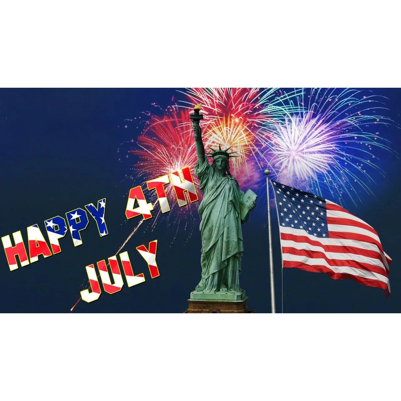 2x3ft Custom banner of happy 4th JULY 100D polyester WITH United States HOME DECORATION Triangle flag