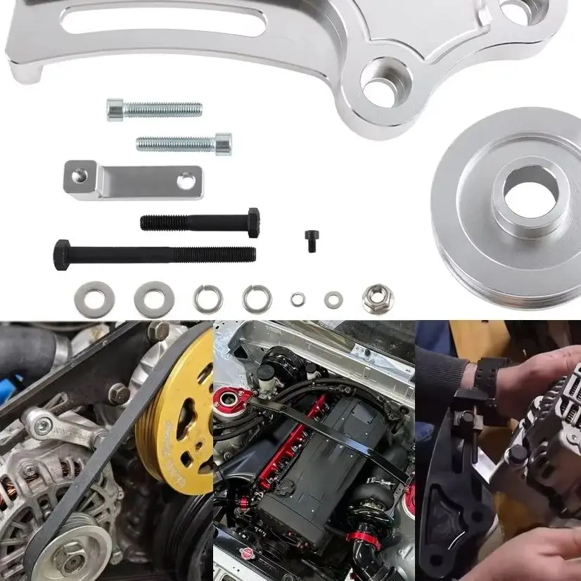 

Alternator Conversion Bracket for Holden Ls1 to Rb30 Rb26 Rb25 Rb20 R32 R33 R34 Nissan RB Engines